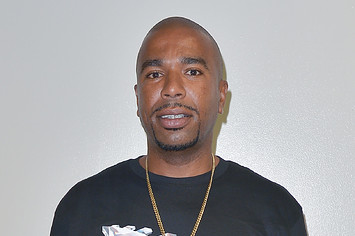N.O.R.E. poses for photo at a book signing event.