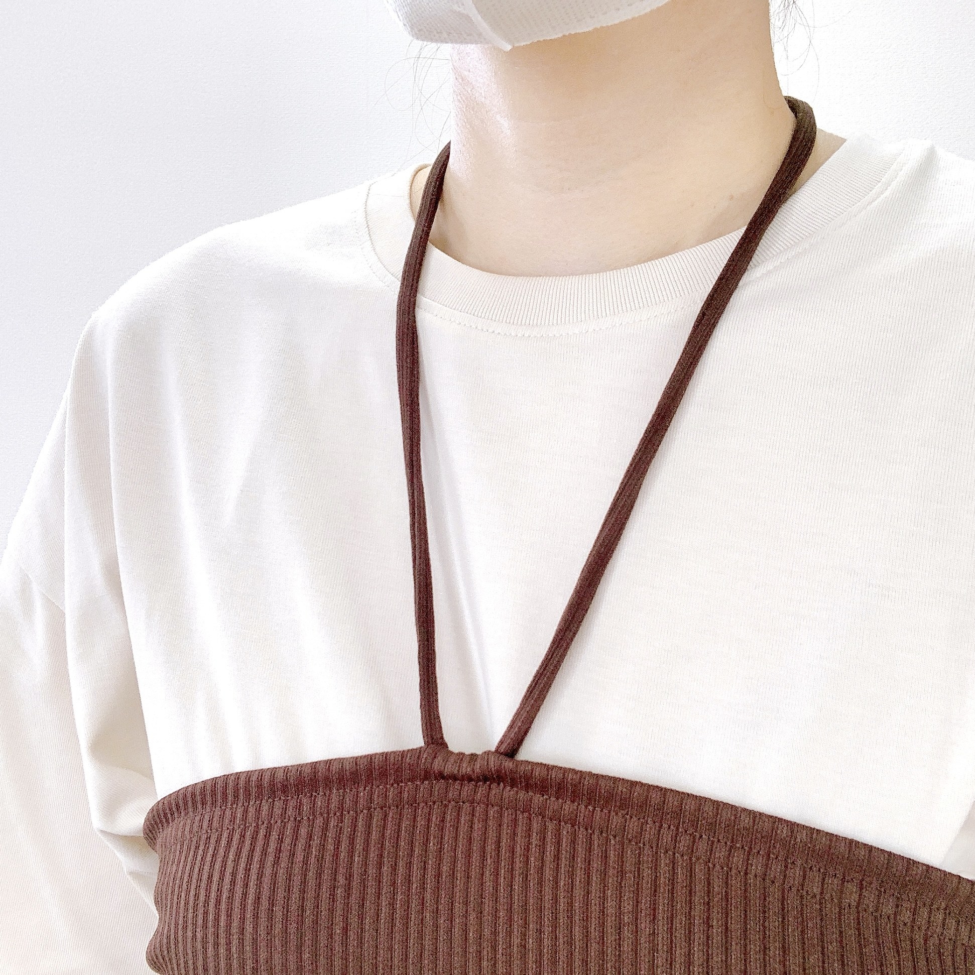 GU（ジーユー）のおすすめのレディースアイテム「リブビスチェセットT（半袖）Q」