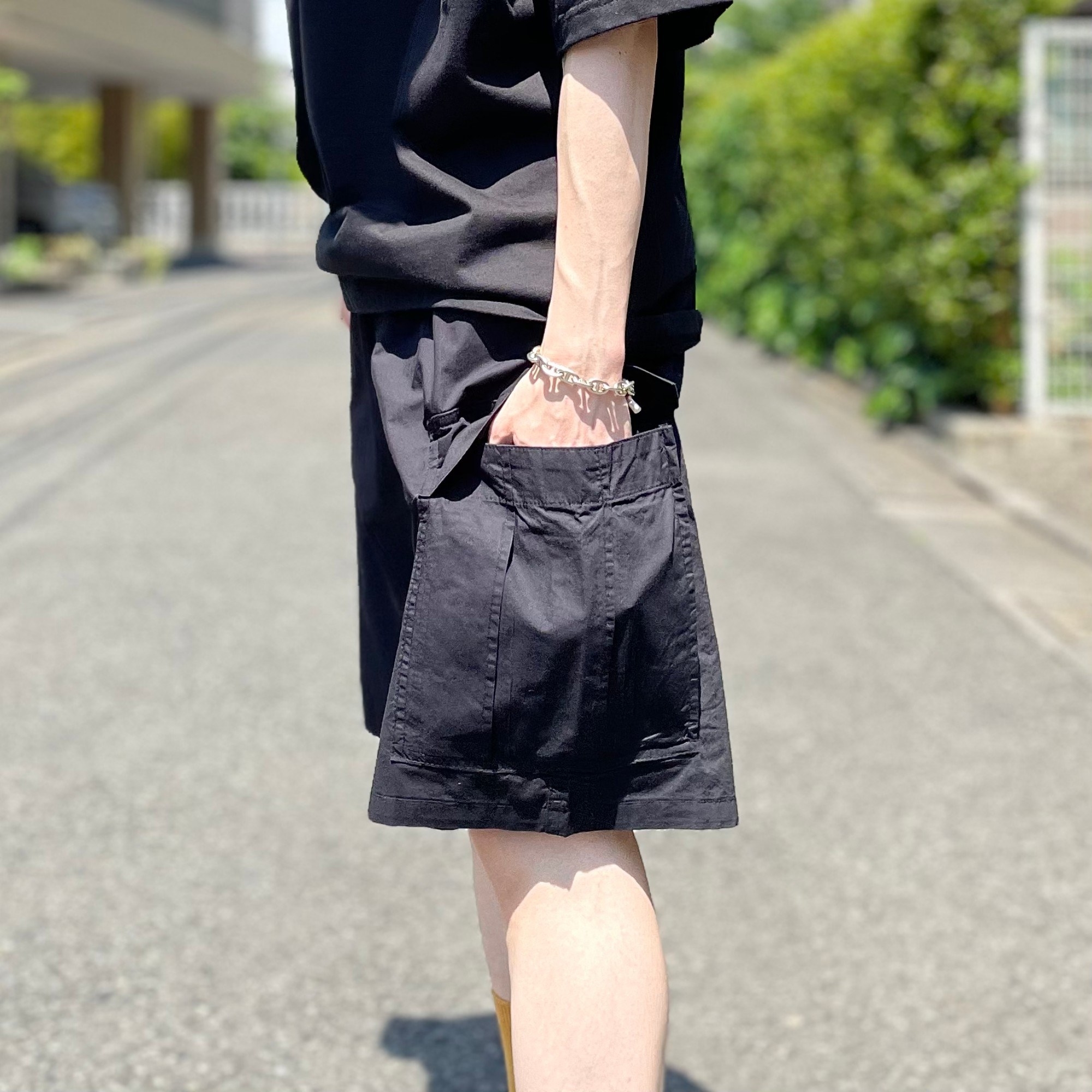 GU（ジーユー）のおすすめのメンズアイテム「ワイドカーゴハーフパンツ」