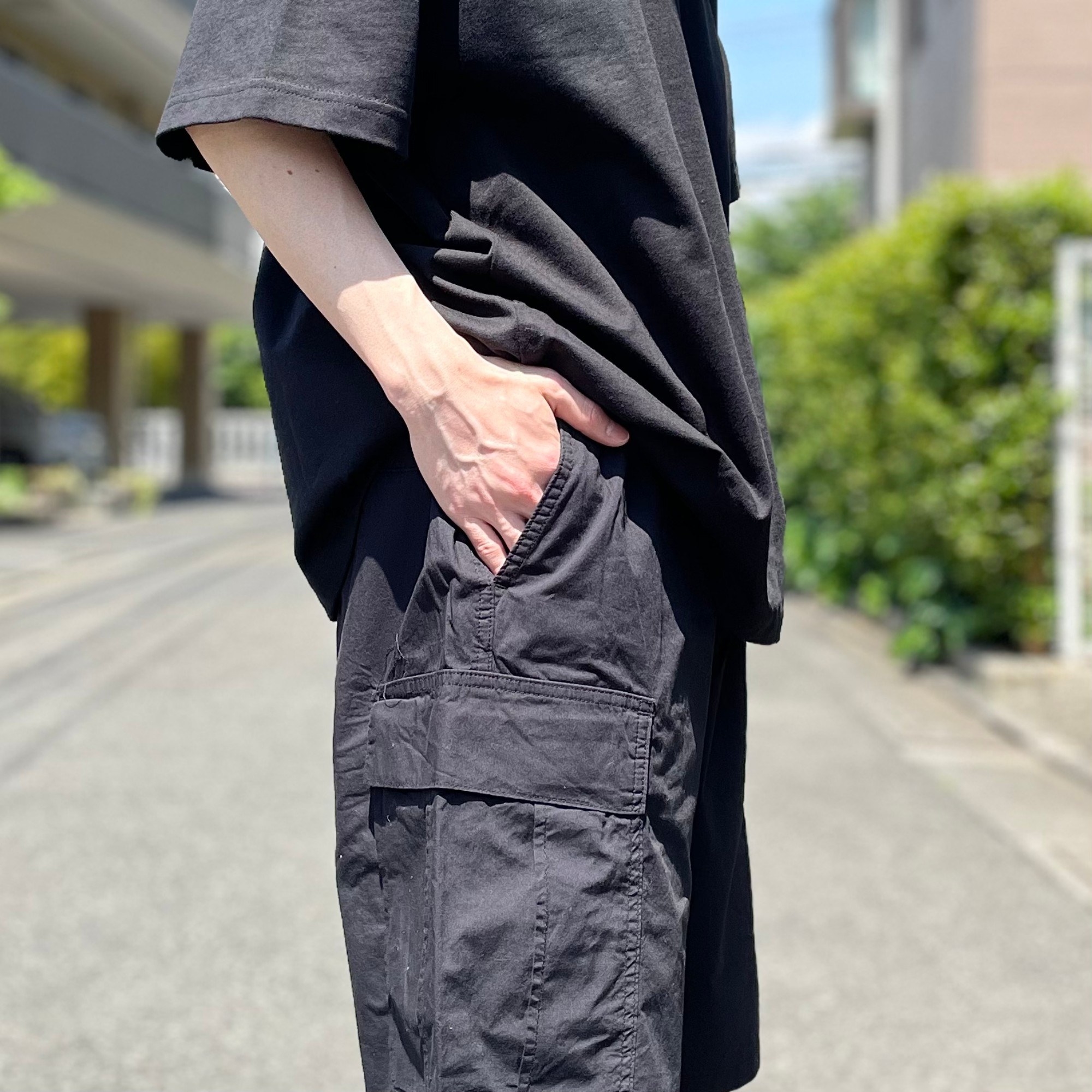 GU（ジーユー）のおすすめのメンズアイテム「ワイドカーゴハーフパンツ」