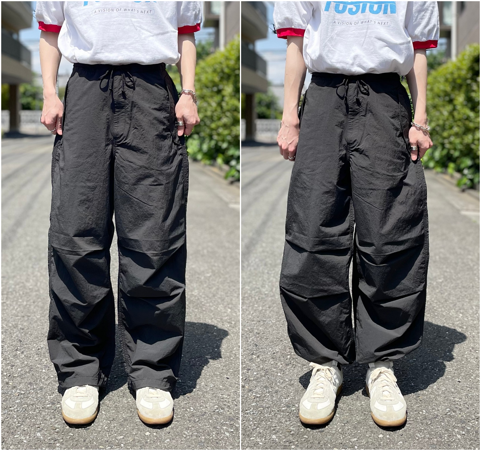 GU（ジーユー）のおすすめのメンズアイテム「パラシュートパンツNT+E」