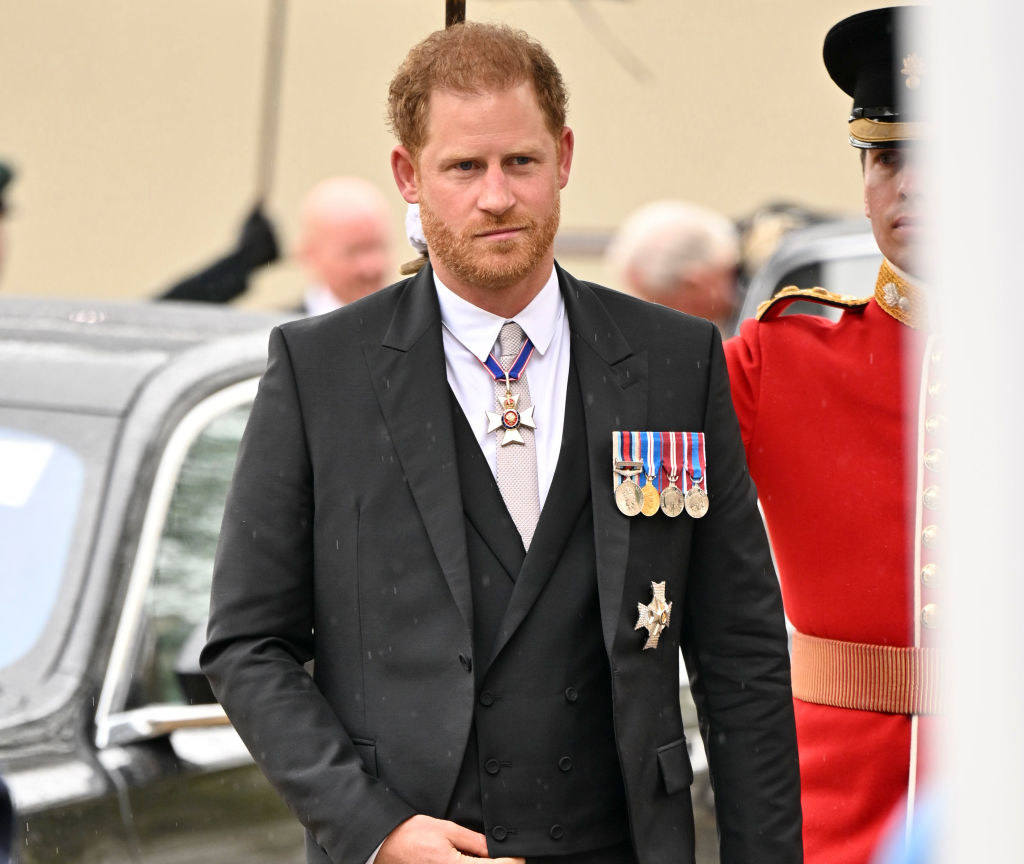 Closeup of Prince Harry