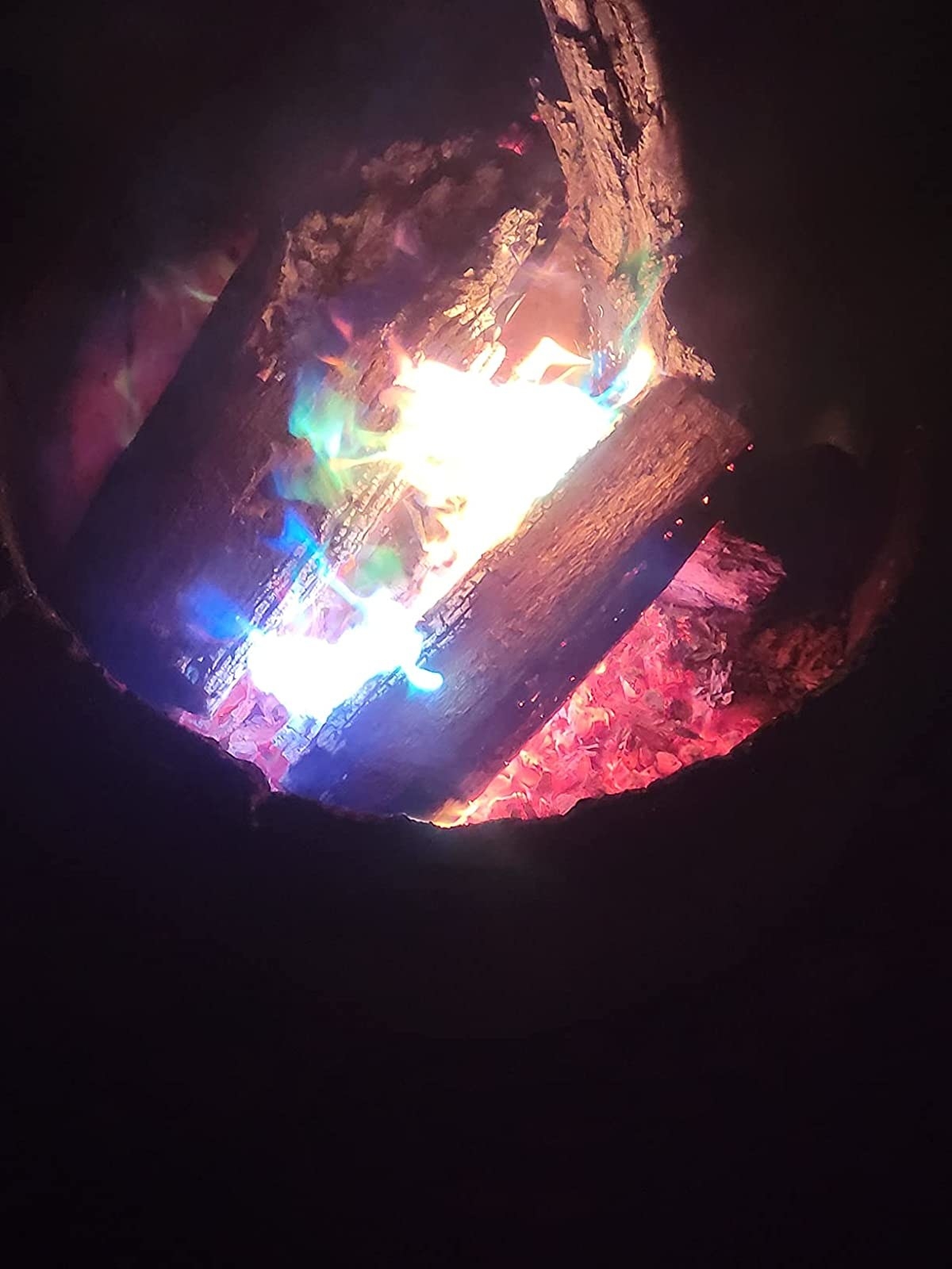 Reviewer's bonfire ablaze in colors