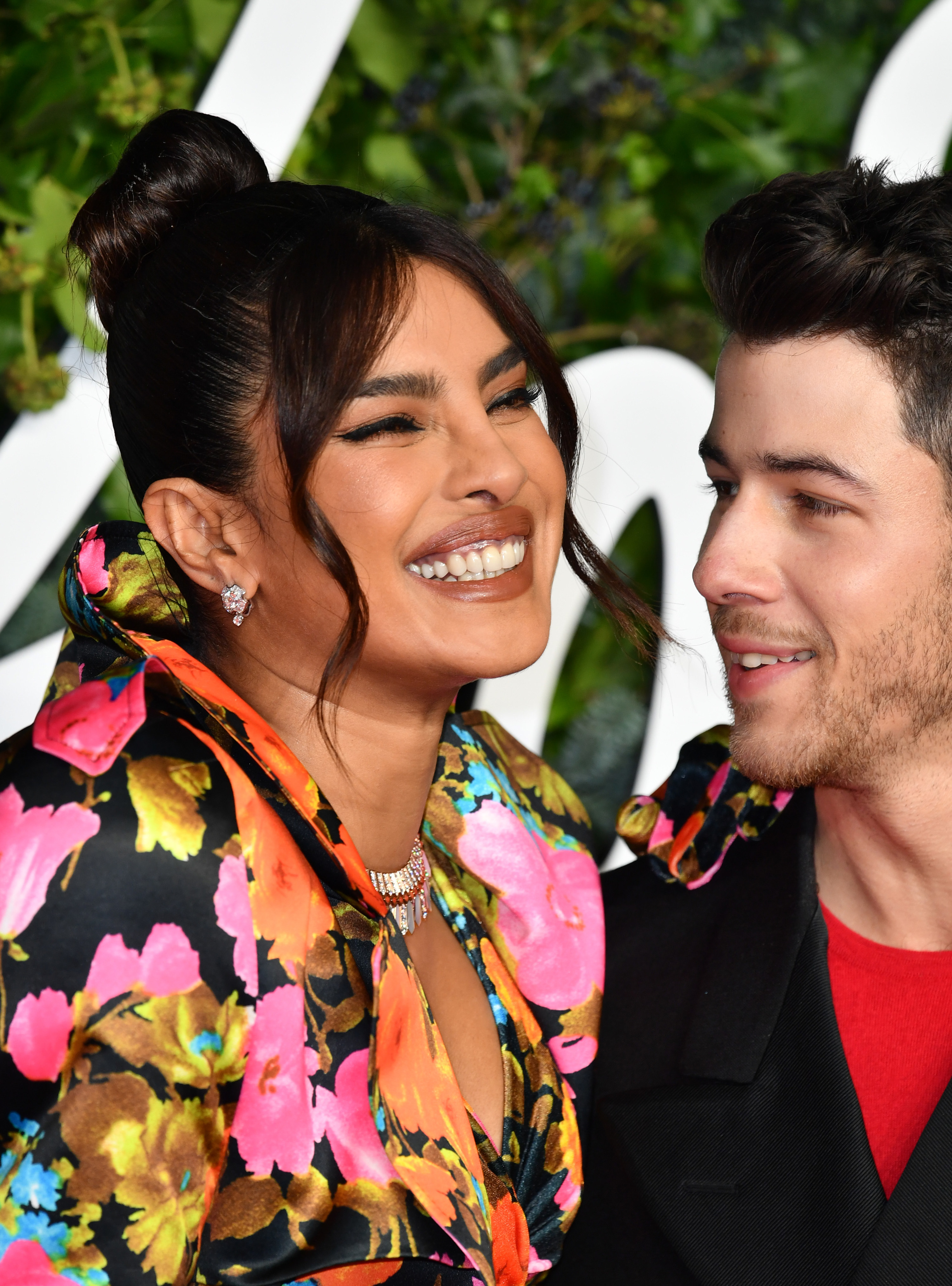 Priyanka laughs as Nick looks at her