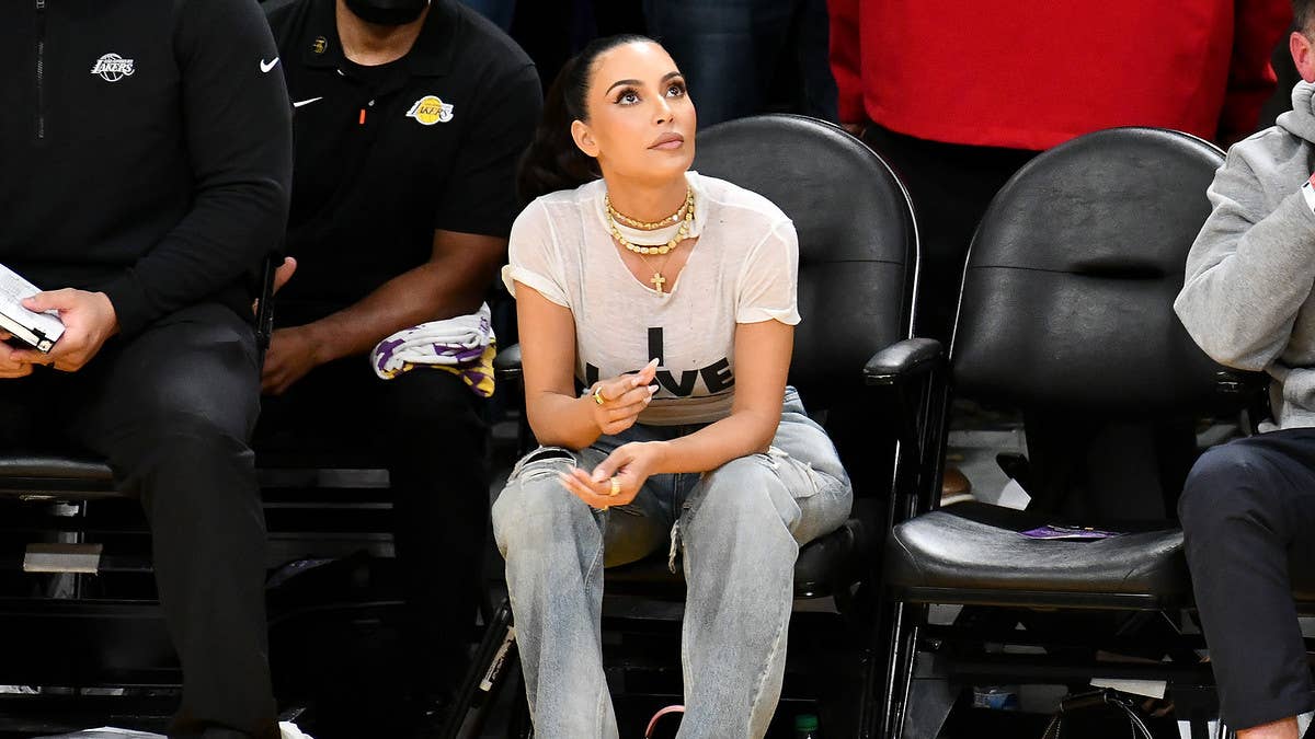 Kim Kardashian has been sitting courtside during Los Angeles Lakers playoff games, but don't take it as an indication of what’s going on with her dating life.