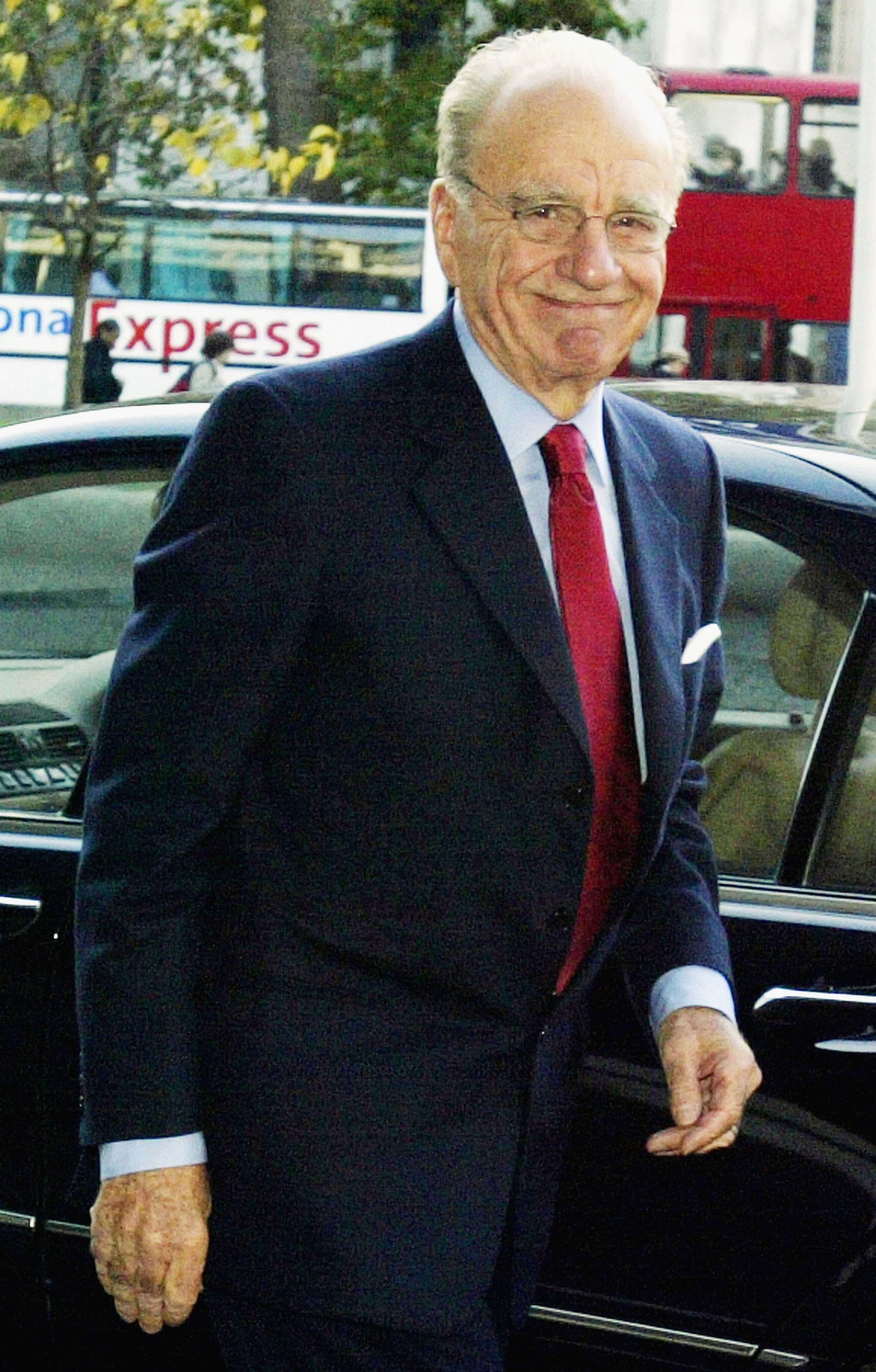 Closeup of Rupert Murdoch