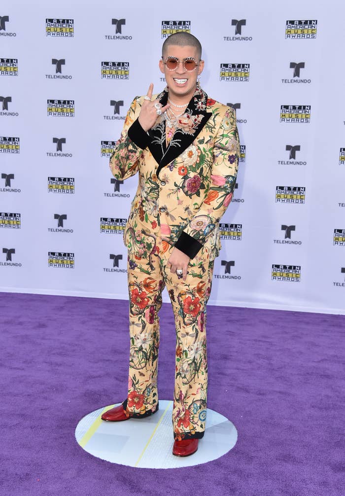 Bad Bunny Latin American Music Awards Outfit 2017