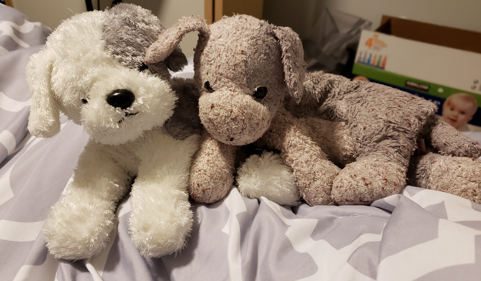 Before And After Childhood Stuffed Animals