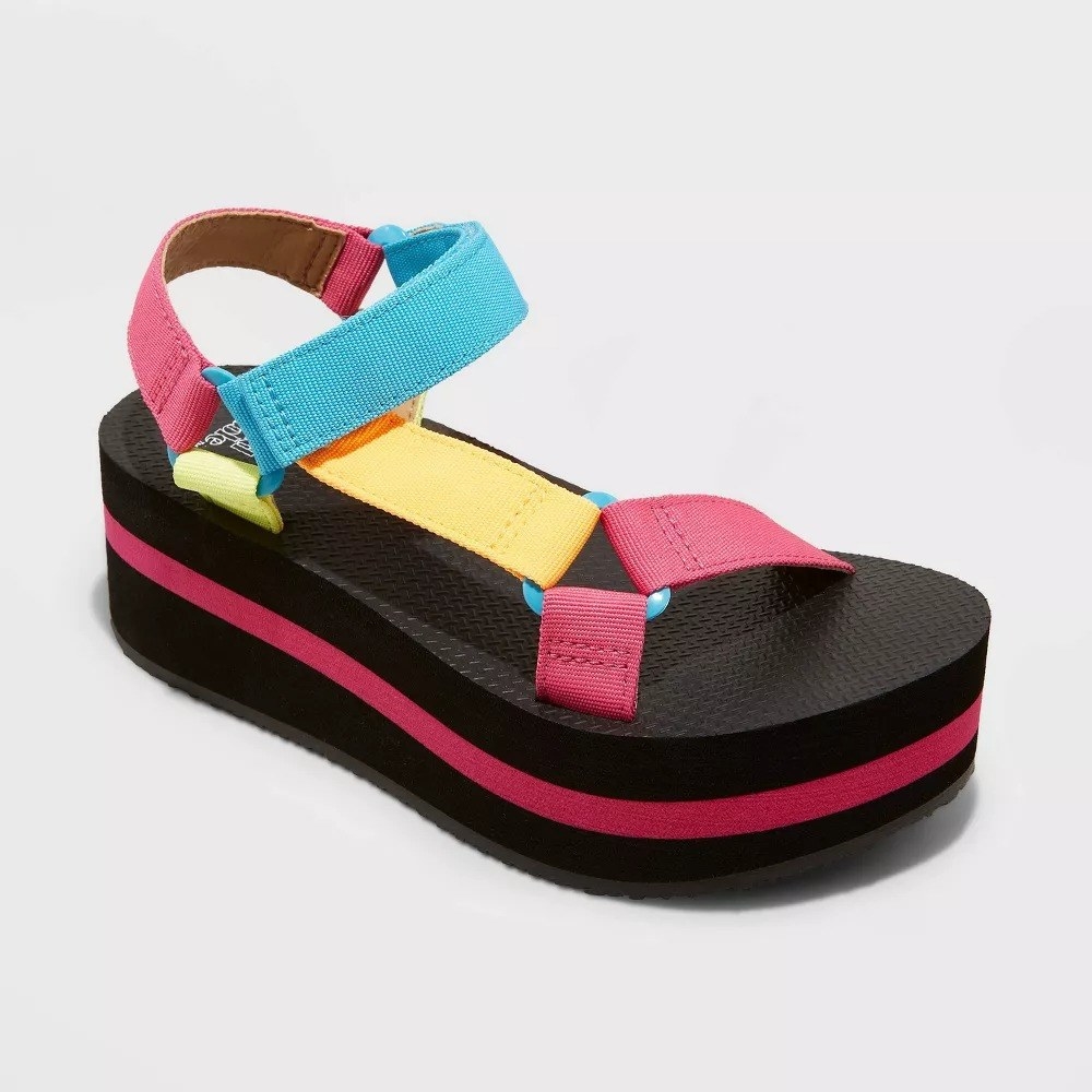 the multicolored sandal