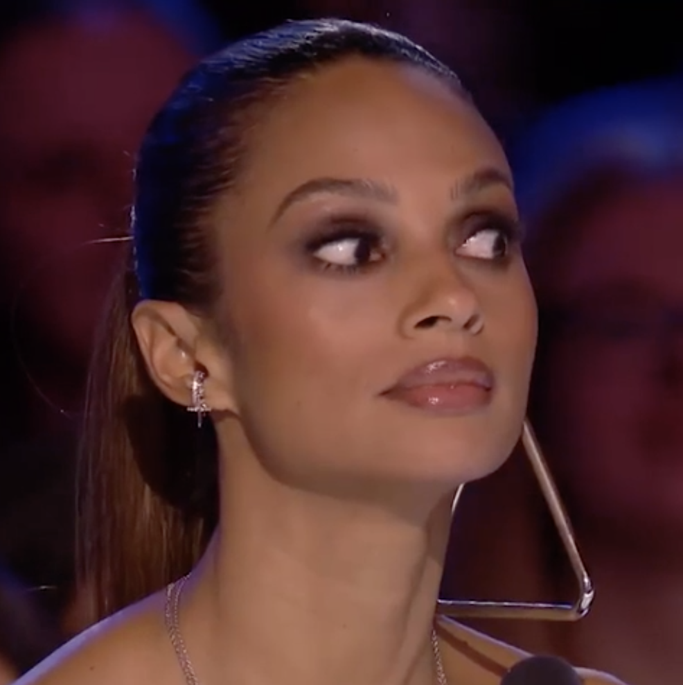 A woman looking surprised