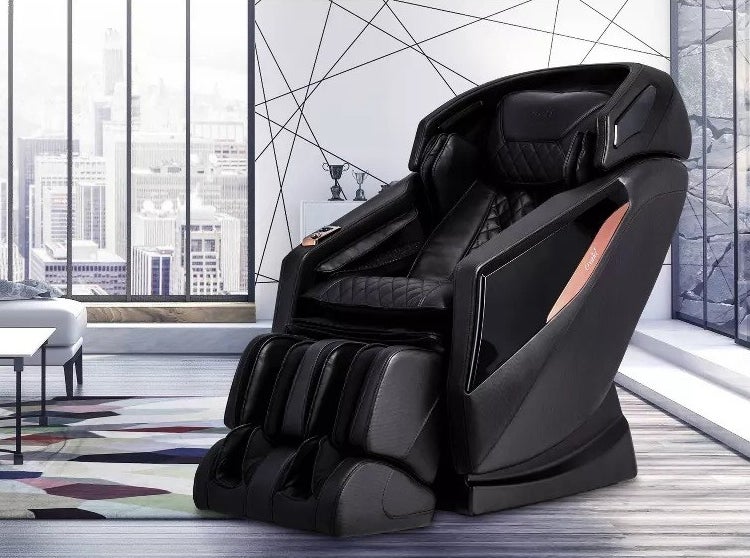 black massage chair