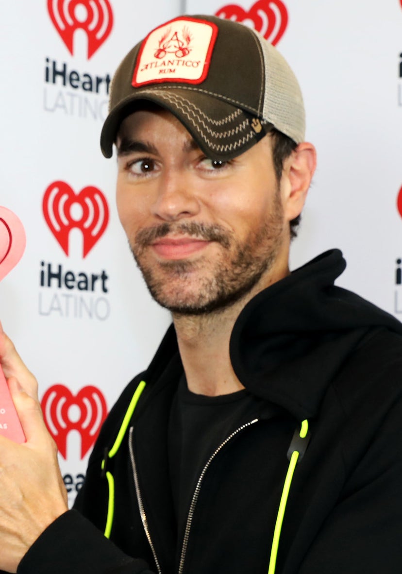 Close-up of Enrique Iglesias smiling