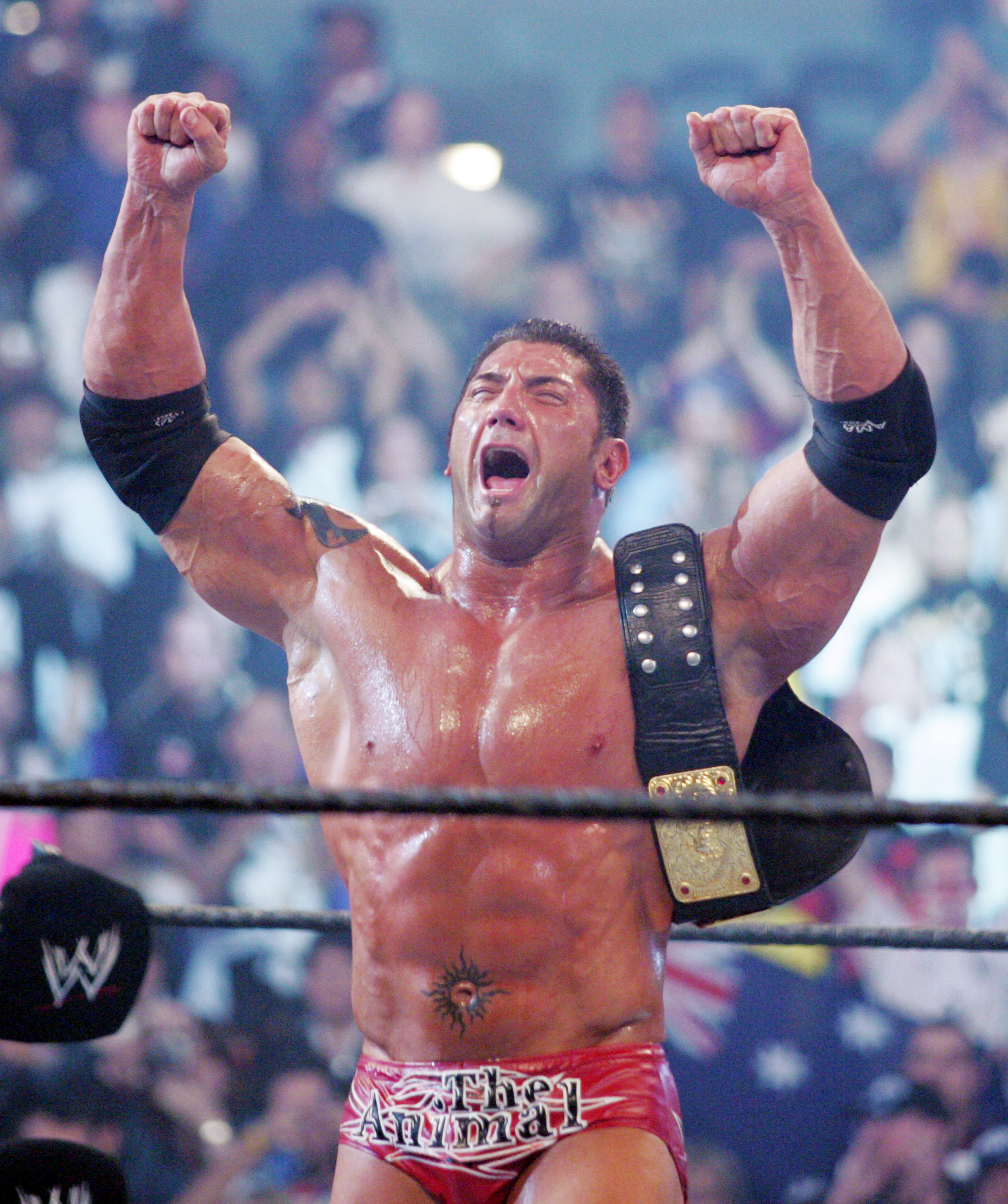 Batista during WWE WrestleMania 21