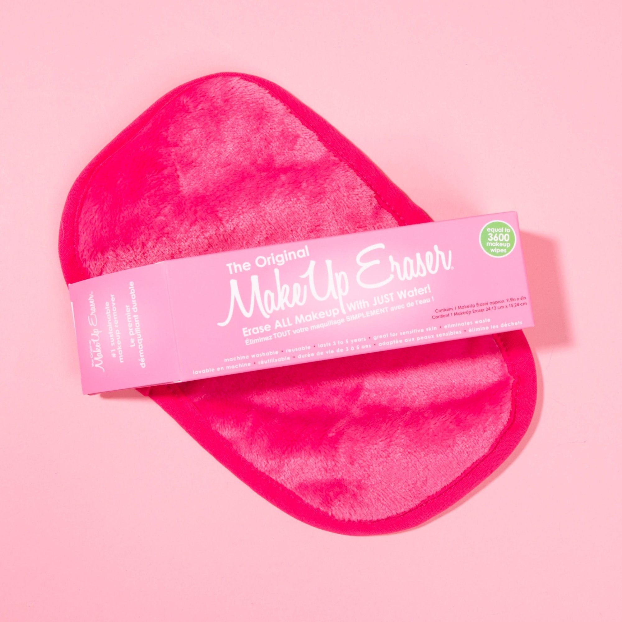 the pink makeup eraser cloth