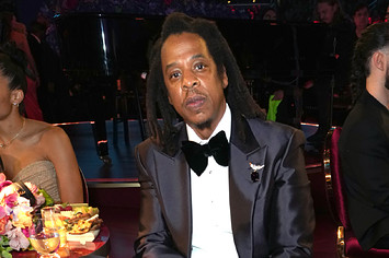 jay z is seen at grammys ceremony
