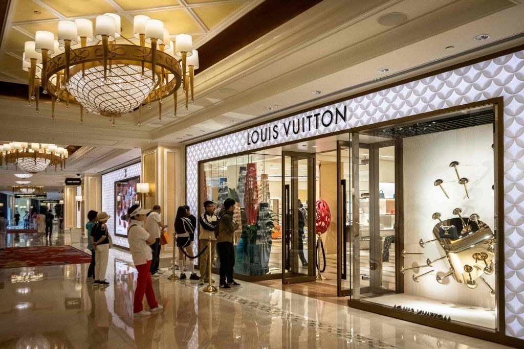 The Louis Vuitton store in a mall