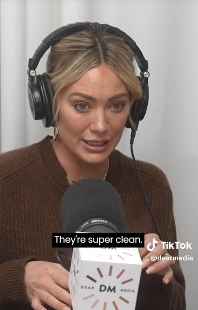 Hilary Duff describing her eating habits