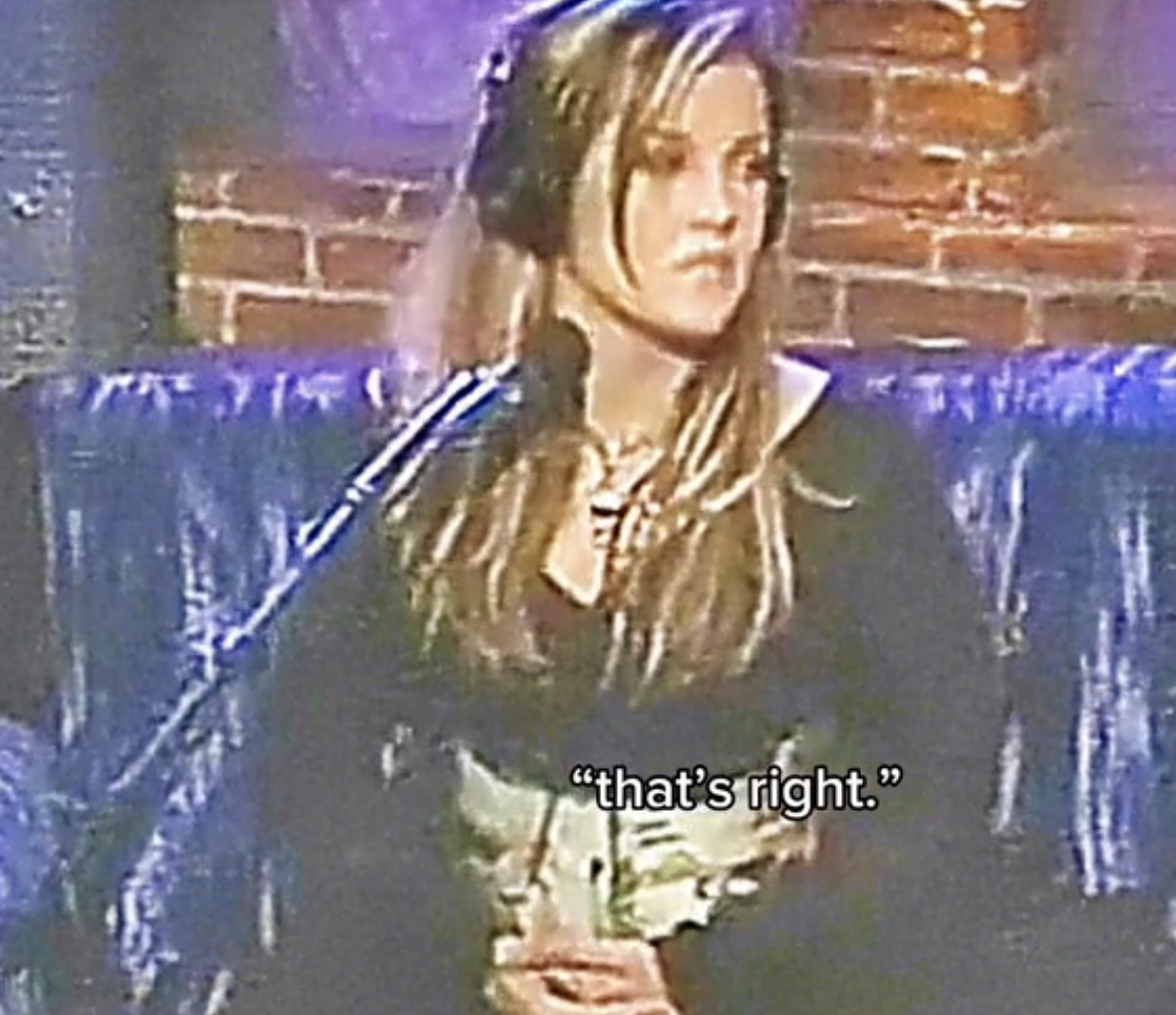 Closeup of Lisa Marie Presley