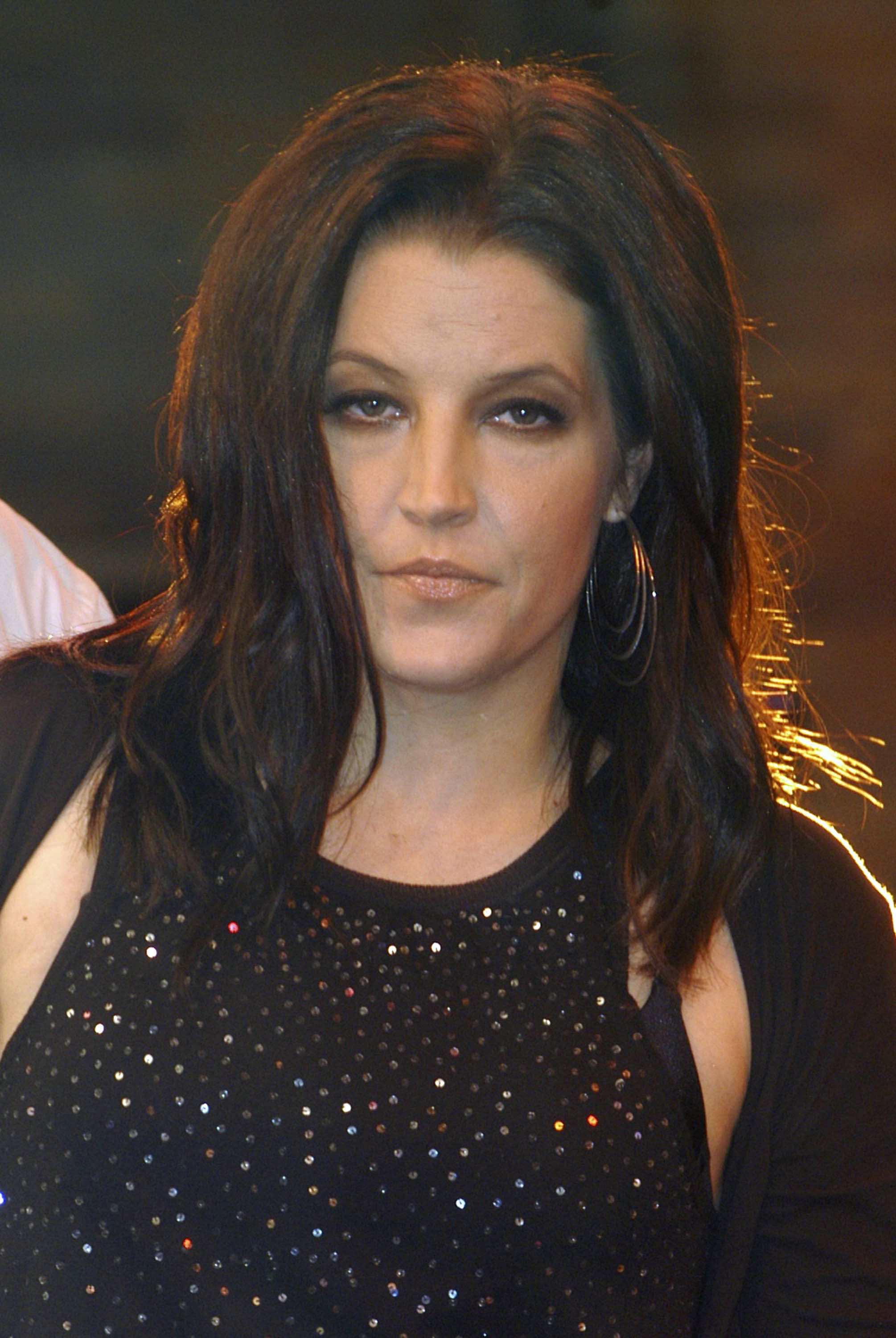 Closeup of Lisa Marie Presley