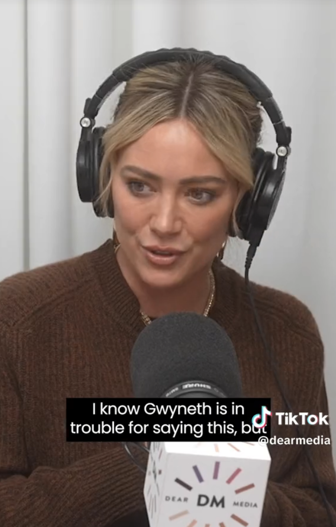Closeup of Hilary Duff
