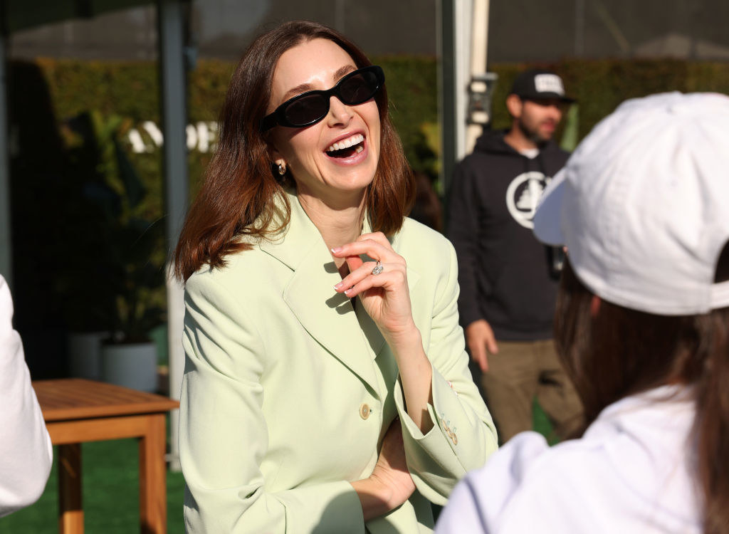 Closeup of Whitney Port laughing