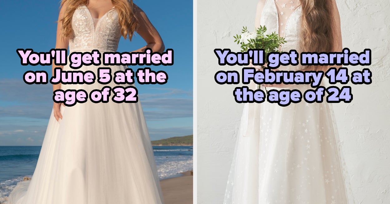 Rate Wedding Dresses When You'll Get Married Quiz