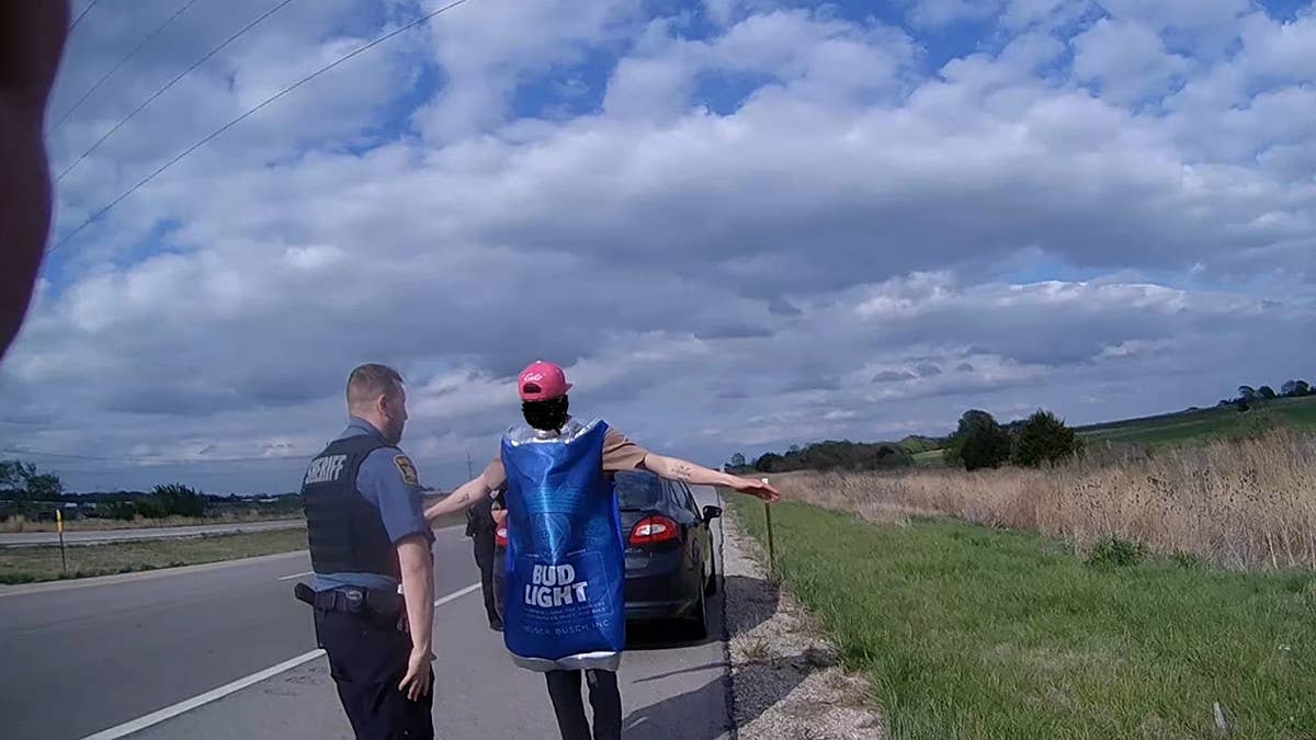 A man dressed as a can of Bud Light was arrested in Kansas last week after he was suspected to be driving under the influence, as reported by 'WDAF.'
