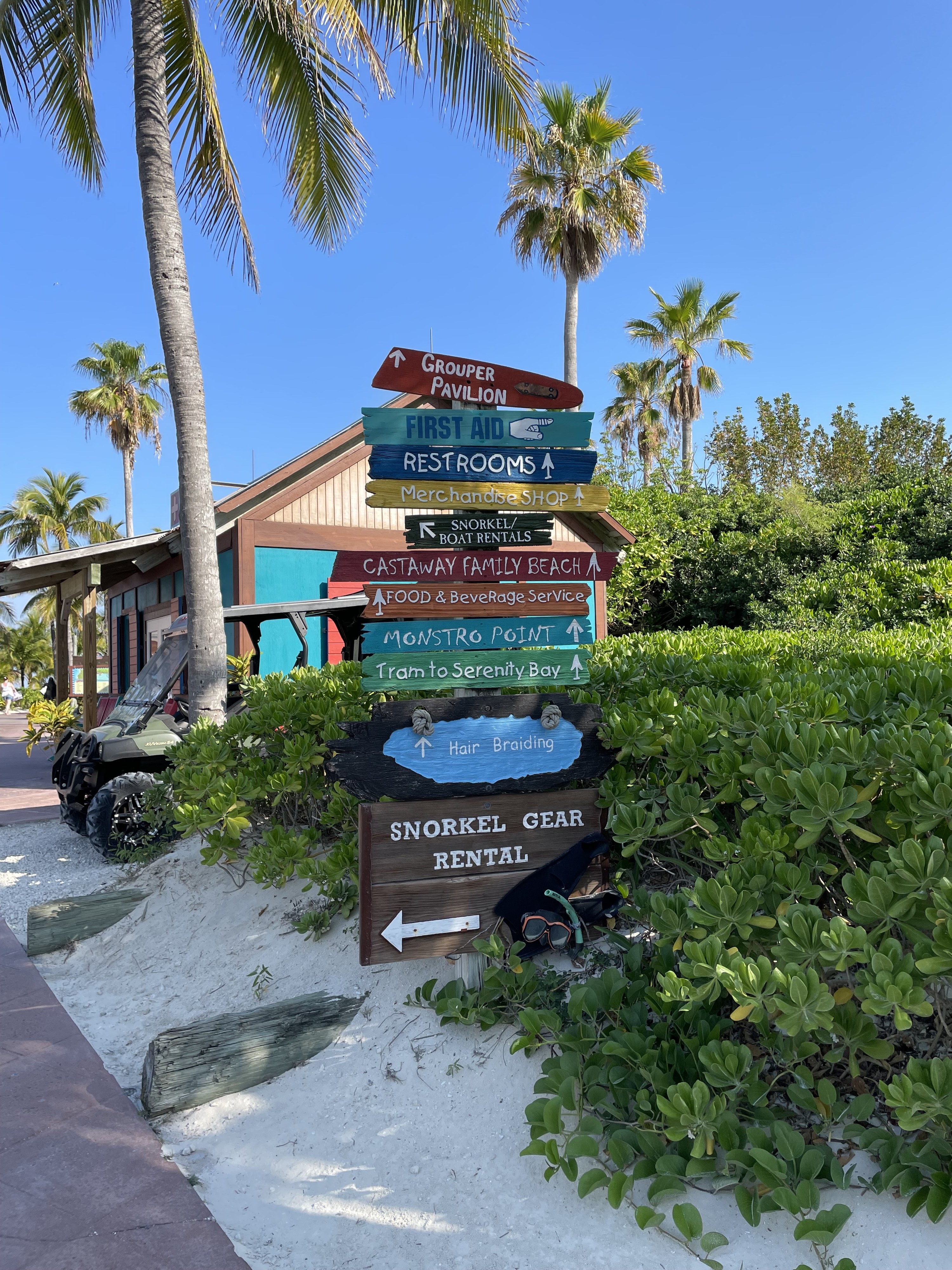 Signs on Castaway Cay