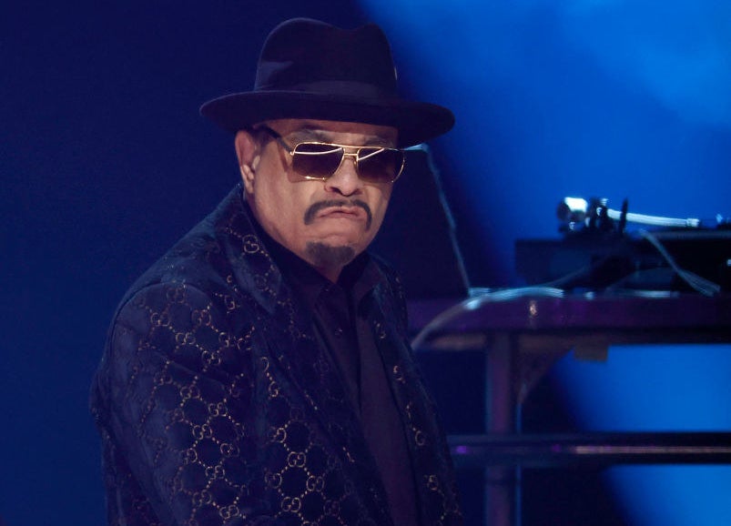 Closeup of Ice-T onstage