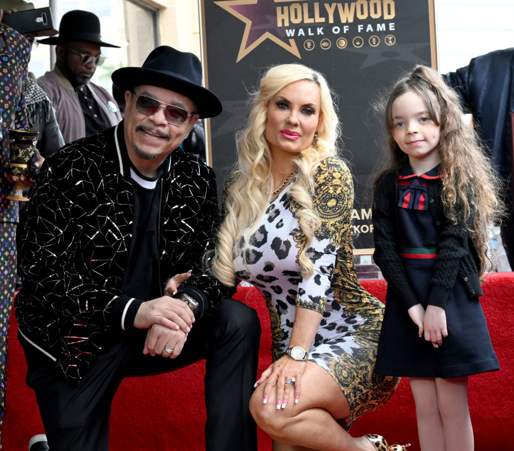 Ice-T, Coco, and Chanel at Ice-T&#x27;s Hollywood Walk of Fame ceremony