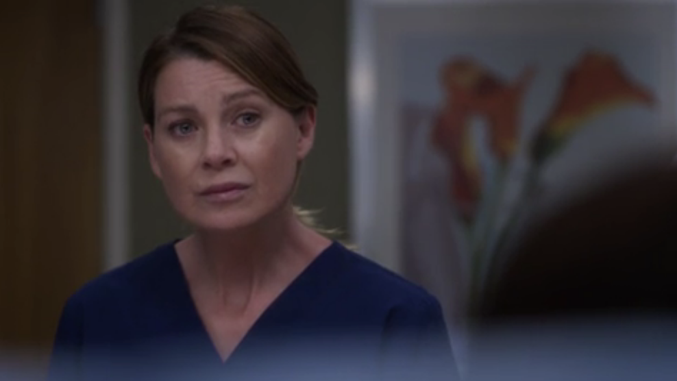 A doctor on Grey&#x27;s Anatomy looking concerned