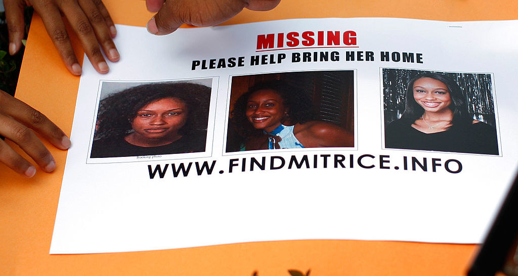 A missing persons poster