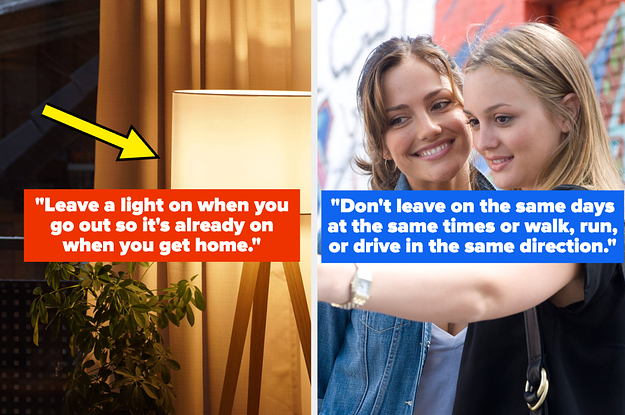 Leighton Meester and Minka Kelly in The Roommate, a lamp, houseplant and curtains, text: "Leave a light on when you go out so it's already on when you get home."