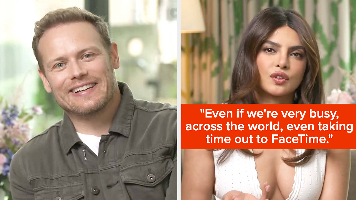 1200px x 675px - Priyanka Chopra Jonas Sam Heughan Interview Each Other