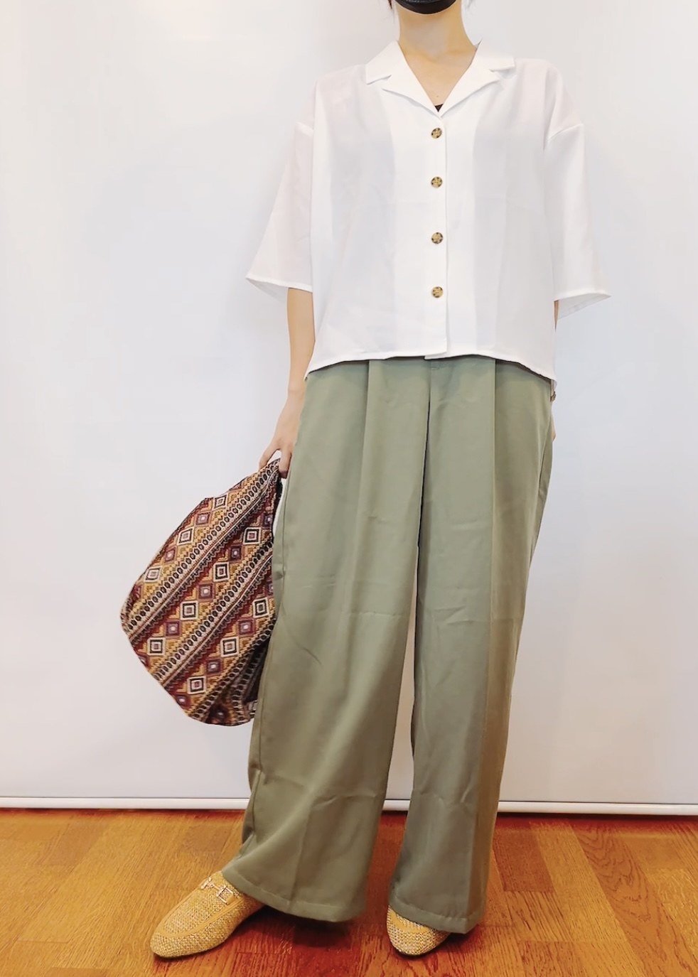 しまむらのオススメのミュール「SRザツザイミュール」のコーディネート