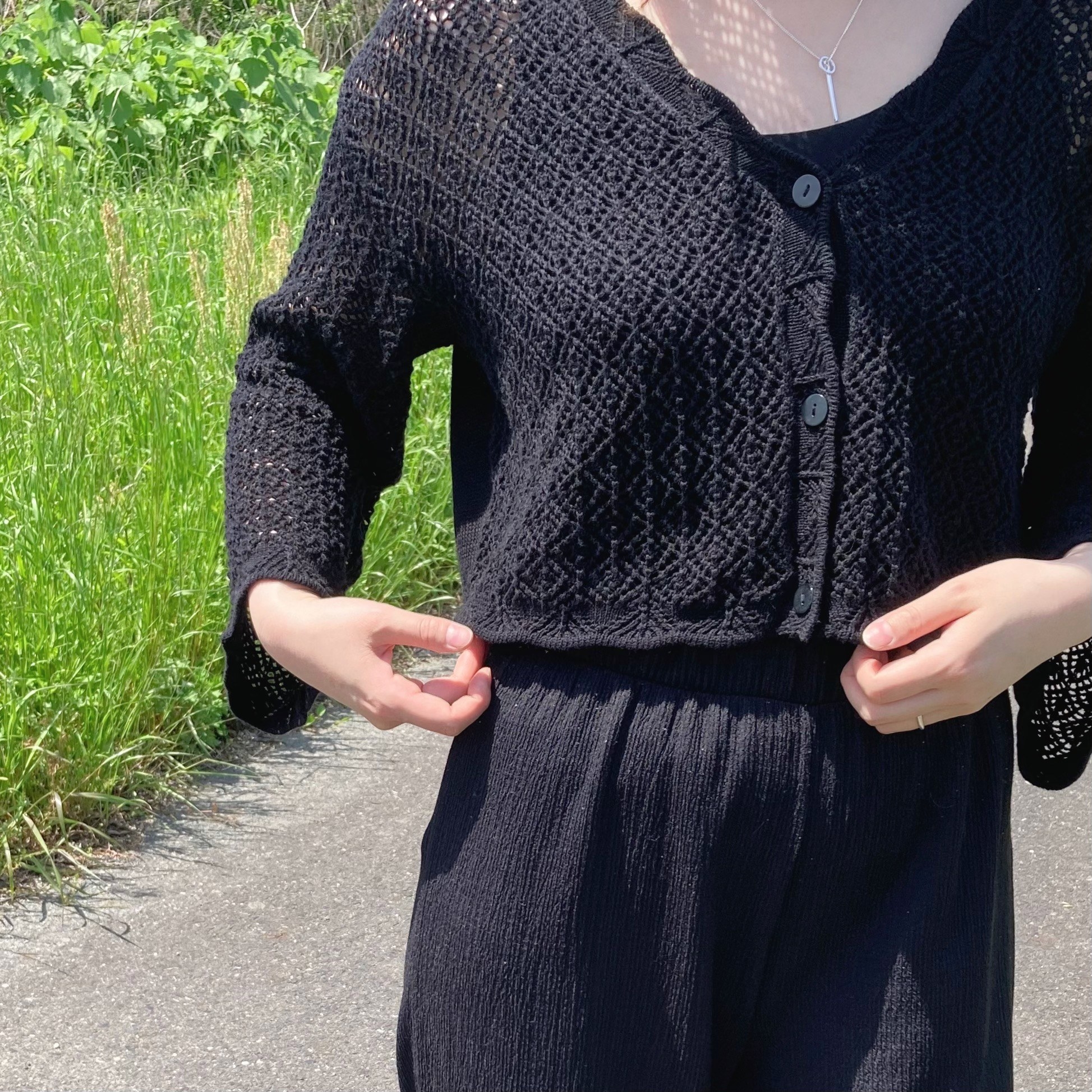 H＆Mのオススメのカーディガン「ポインテルニットカーディガン」