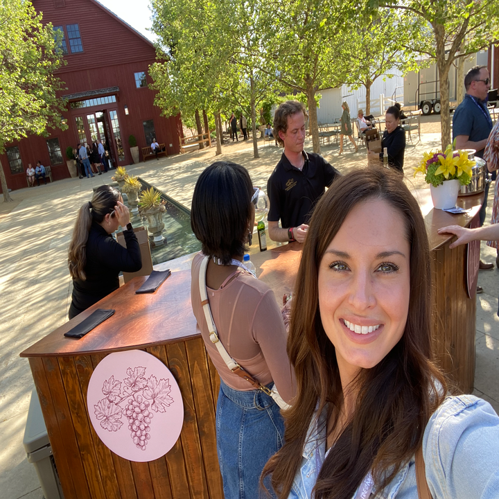 The writer taking a selfie