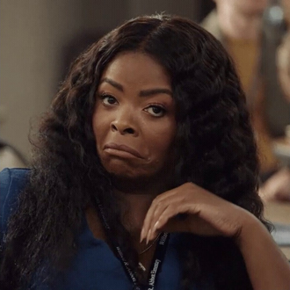 woman making a questioning face