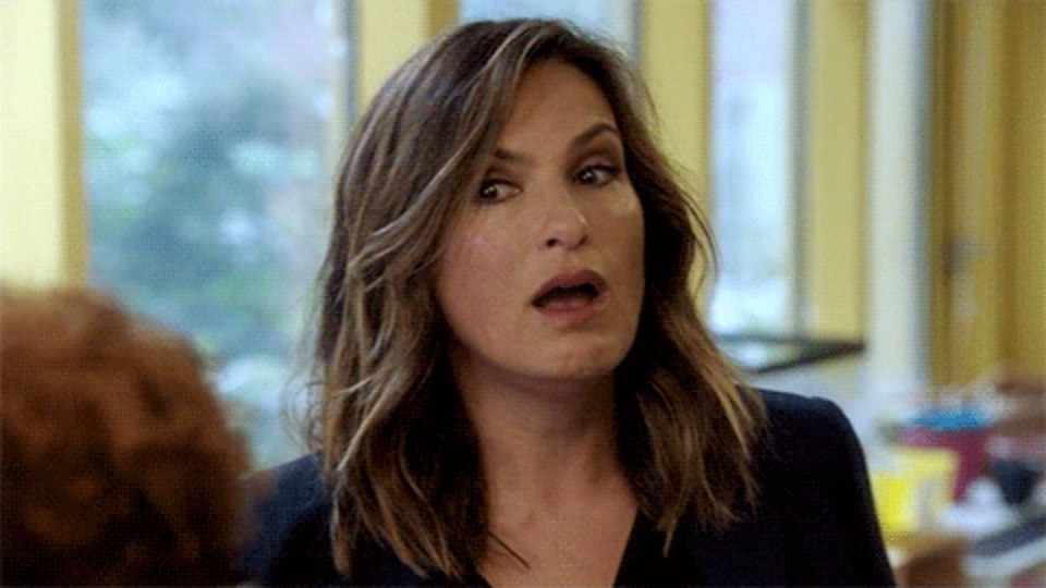person with mouth opened in shock