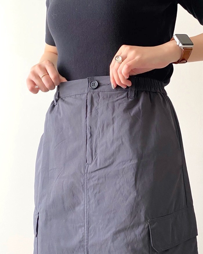 GU(ジーユー)のオススメのファッション「カーゴロングスカートQ」