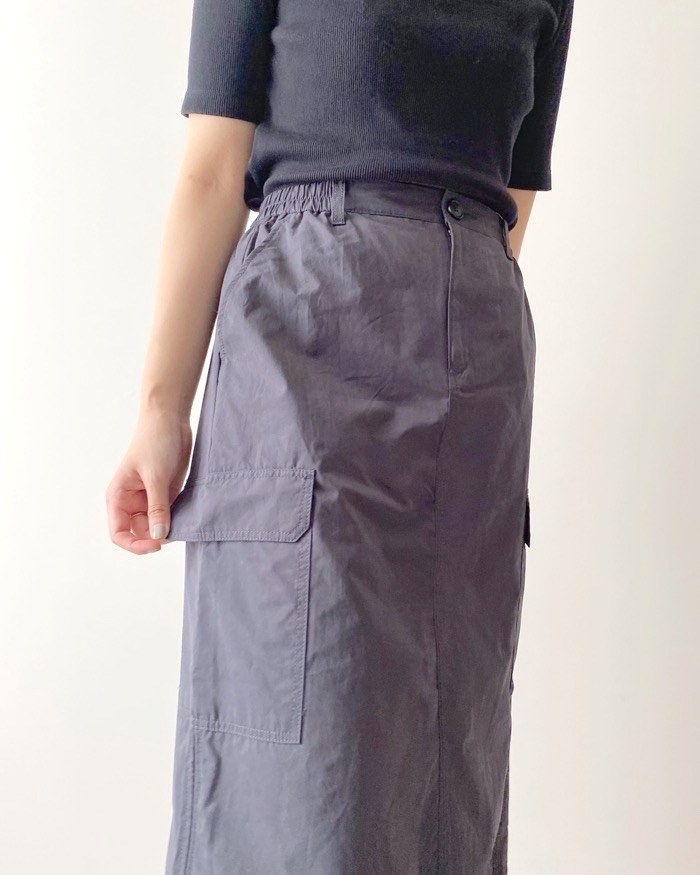GU(ジーユー)のオススメのファッション「カーゴロングスカートQ」