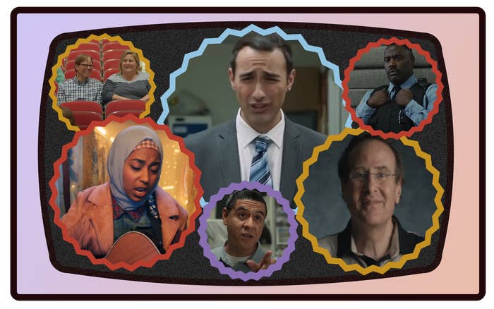 graphic of different characters on in a tv screen