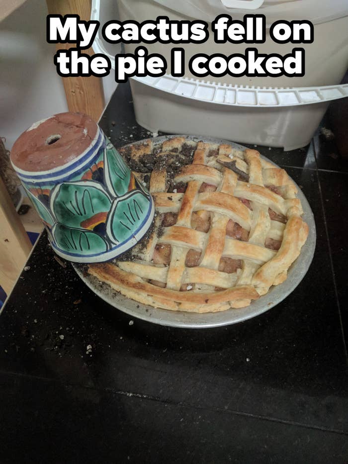 Ashes on a pie