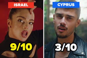 israel AND cyprus ENTRIES FOR EUROVISION STILLS FROM MUSIC VIDEOS