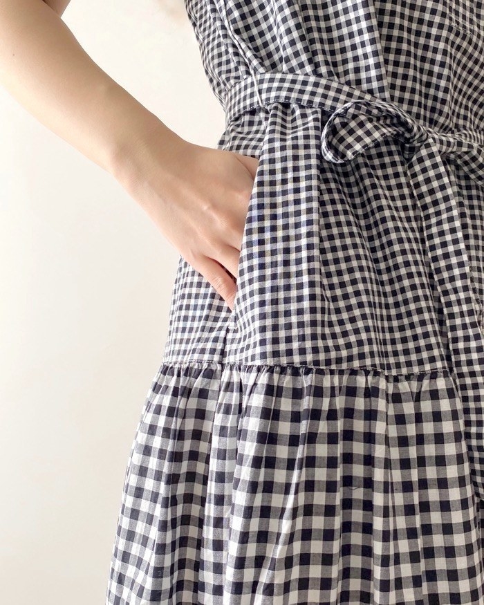 UNIQLO(ユニクロ)のオススメの涼しげファッションアイテム「スラブコットンワンピース(ノースリーブ・標準丈・114.5~125.5cm)」のコーディネート