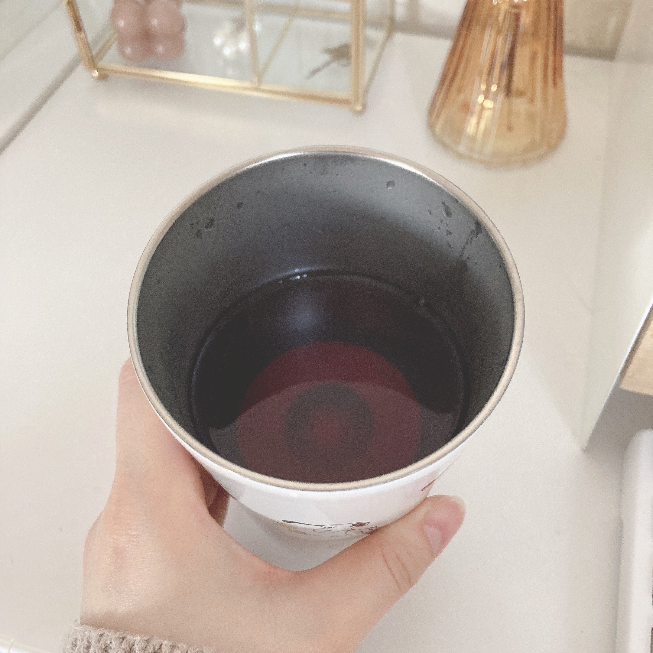 PLAZA（プラザ）で見つけたオススメのタンブラー「スヌーピー PEANUTS ステンレスタンブラー アイボリー」