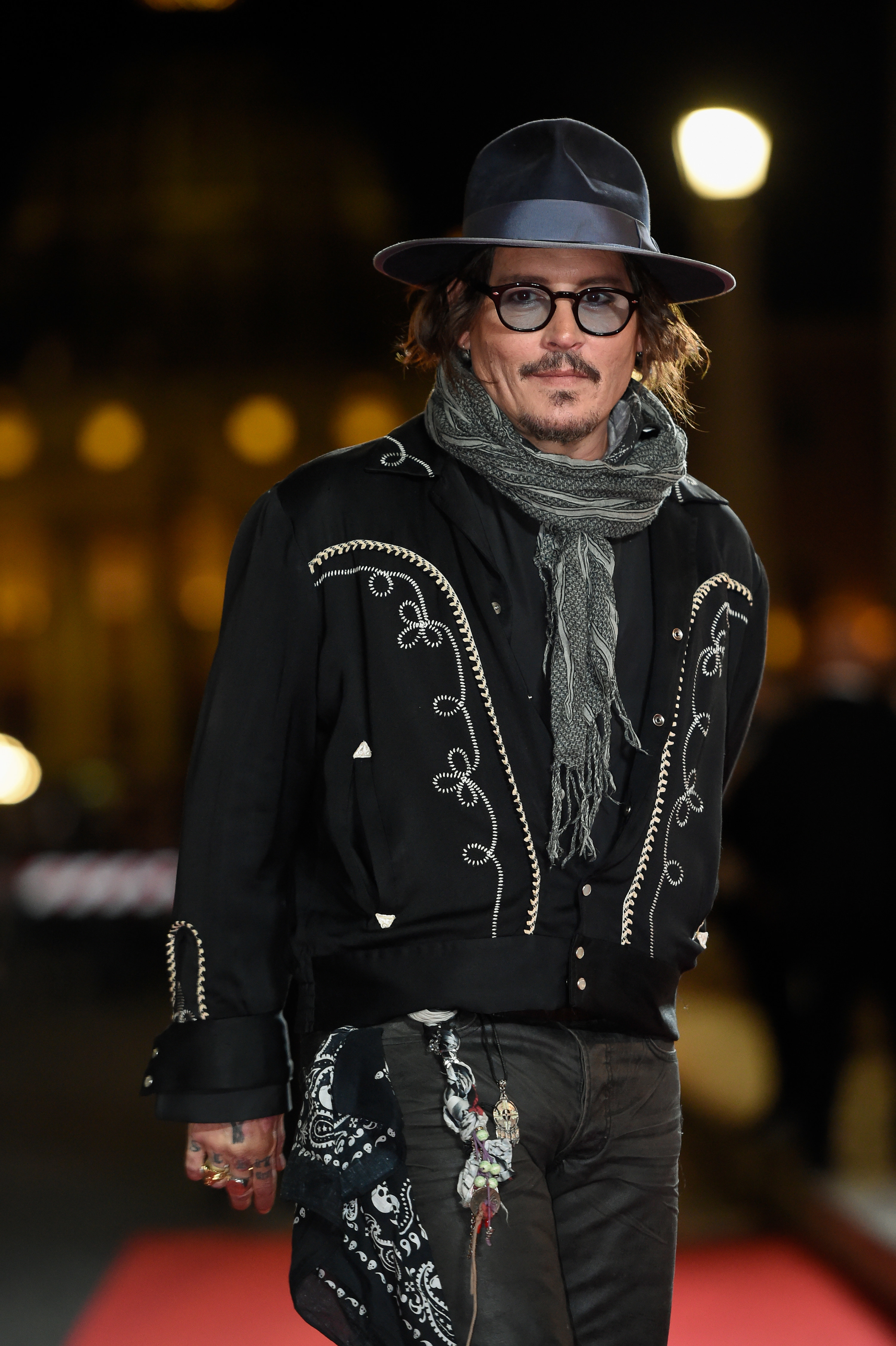 johnny depp on a red carpet