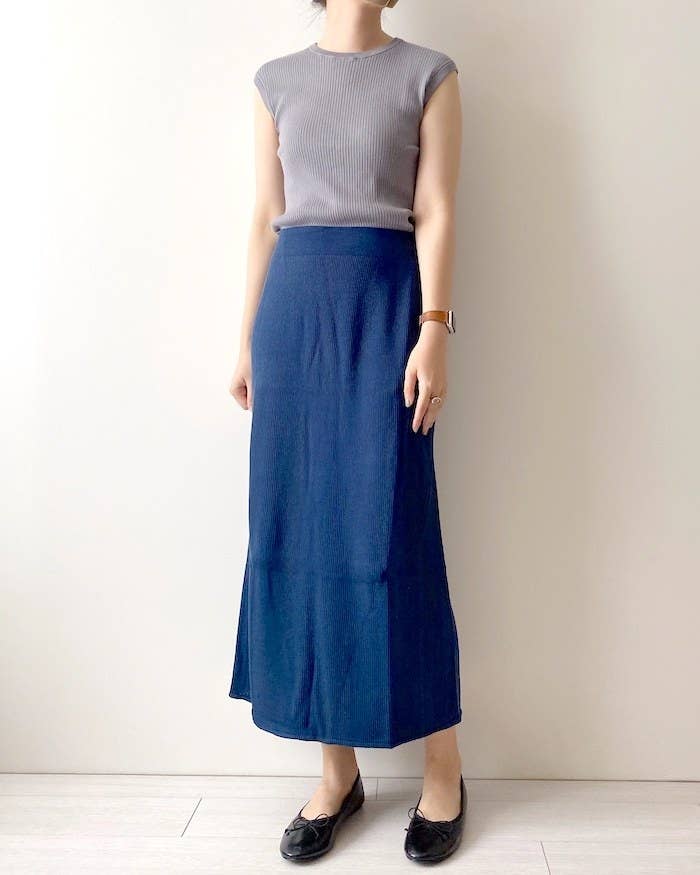 UNIQLO（ユニクロ）のオススメのスカート「3Dリブロングスカート」