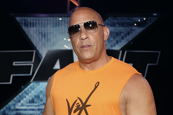 Vin Diesel is seen during the Fast X Experience at Telemundo Center