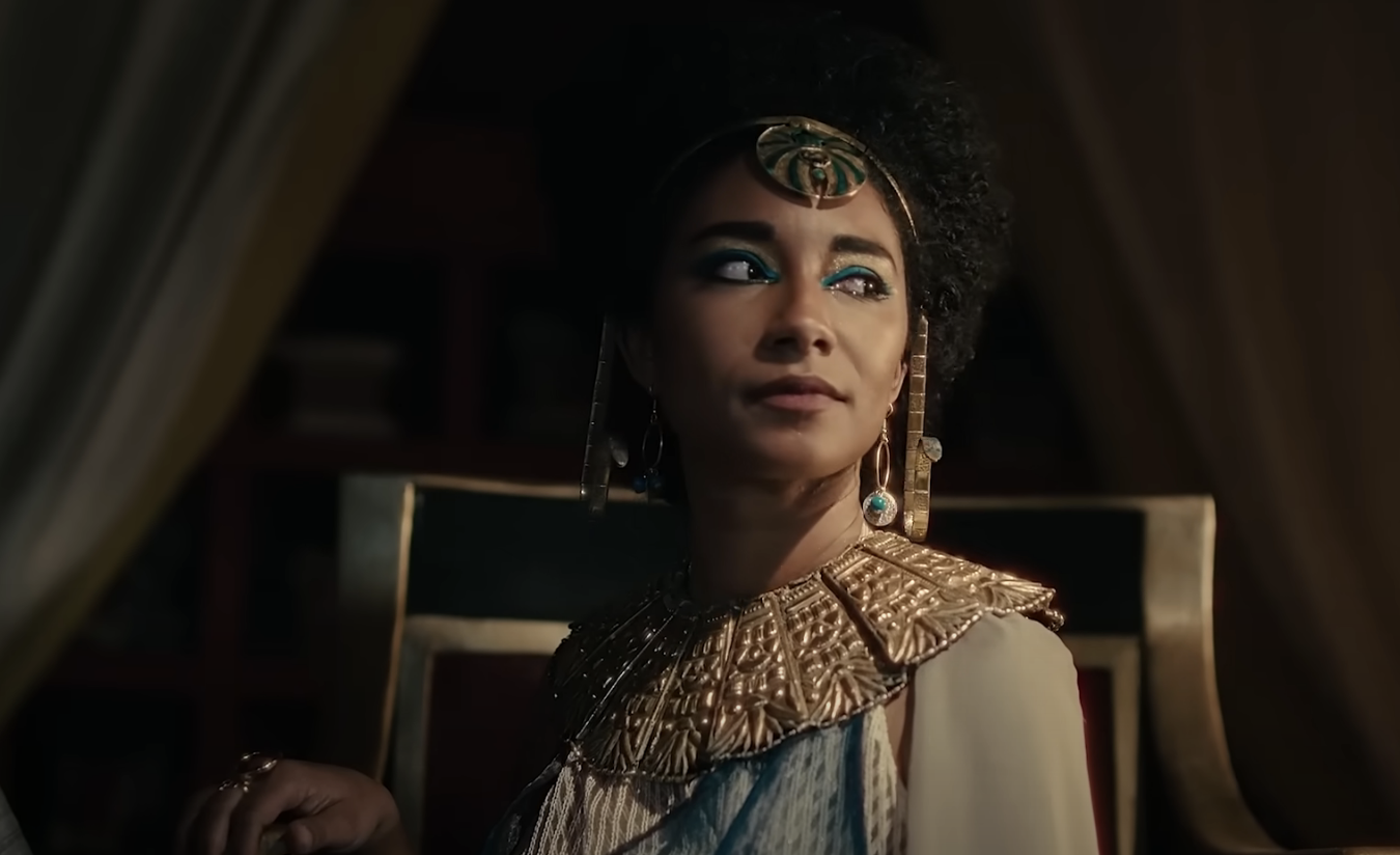 Closeup of adele as cleopatra